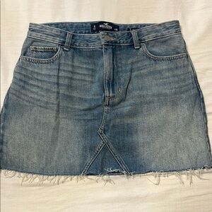 Hollister Women's Blue Denim Skirt